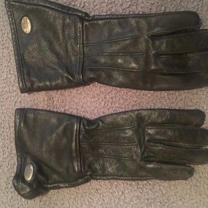 Womens Harley Davidson leather gauntlet leather gloves
